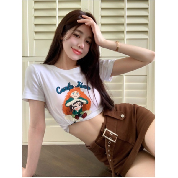 QADCOL Chân váy jean Chữ A Lưng Cao Thiết Kế Mới Thời Trang Dành Cho Mùa Hè