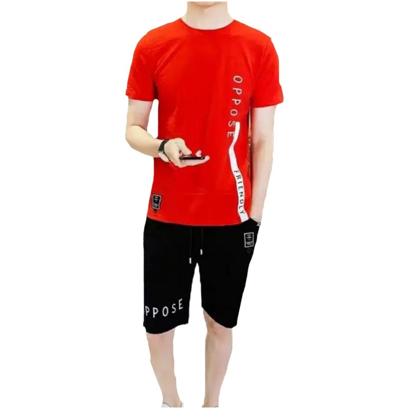 Set Đồ Thể Thao Nam Tập Gym, Vải Thun Co Giãn, Thấm Hút Mồ Hôi Tốt DB05