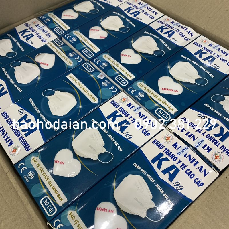Khẩu trang 4D Khánh An KA99 hộp 30 cái