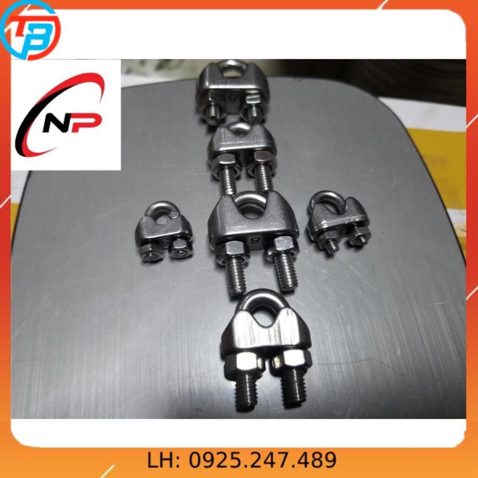 Bộ Ốc Siết Cáp INOX 304 Combo 10 cái.Gồm đủ các size 2mm 3mm 4mm 5mm 6mm 8mm 10mm.kimkhinhatphat