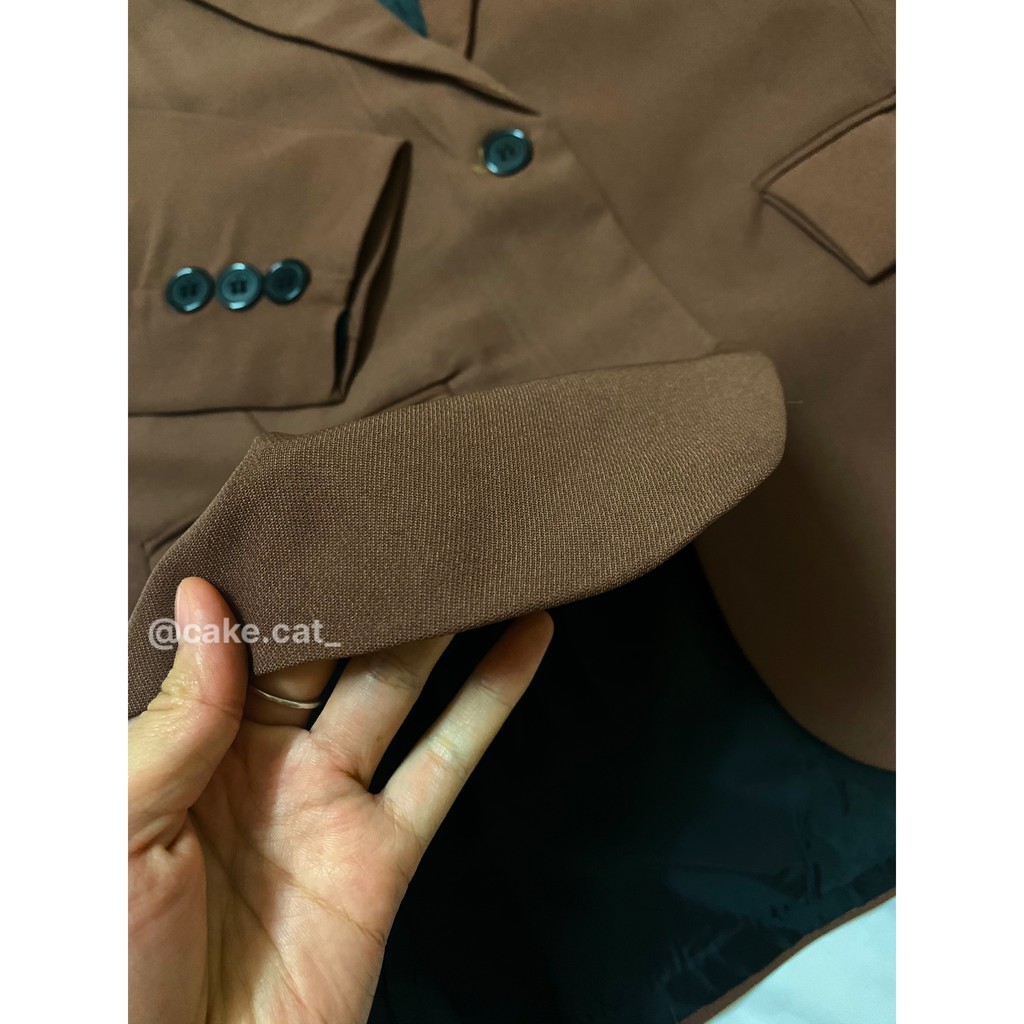 [Có sẵn] ÁO BLAZER TÚI NẮP 2 CÚC STYLE HÀN QUỐC