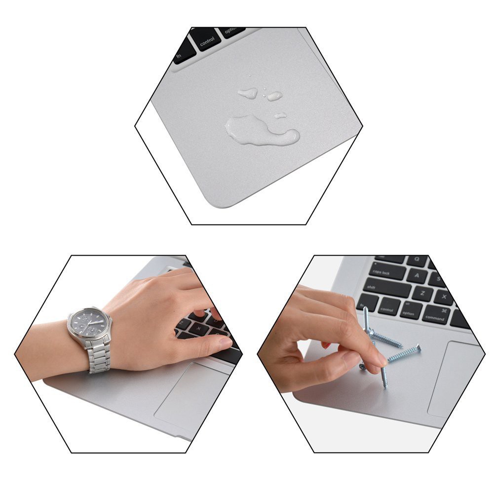 Miếng dán kê tay + Tracpad Macbook JRC - Silver đủ Size