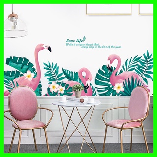 Decal dán tường hạc hồng