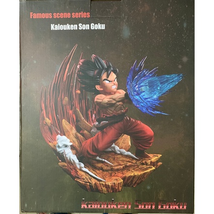 Mô hình Resin Dragon Ball chính hãng - Kaioken Goku vs Vegeta Sky Top Studio