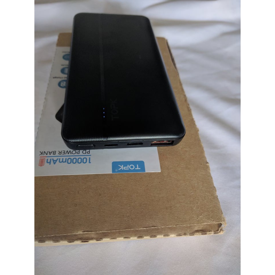 Sạc dự phòng TOPK I1015P 10.000 mAh QC3.0 sạc nhanh 18W Chính Hãng Loại Tốt Nhất