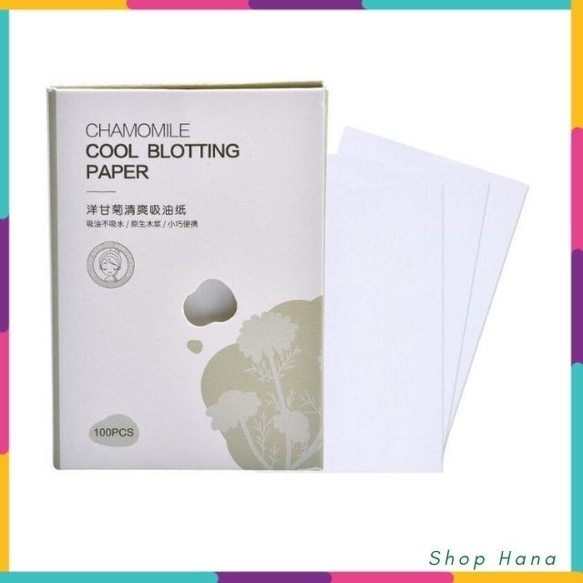 [100 Tờ] Giấy thấm dầu hàng nội địa trung làm sạch lỗ chân lông tự nhiên giúp ngăn ngừa mụn hộp 100 tờ tiện lợi  HNH026