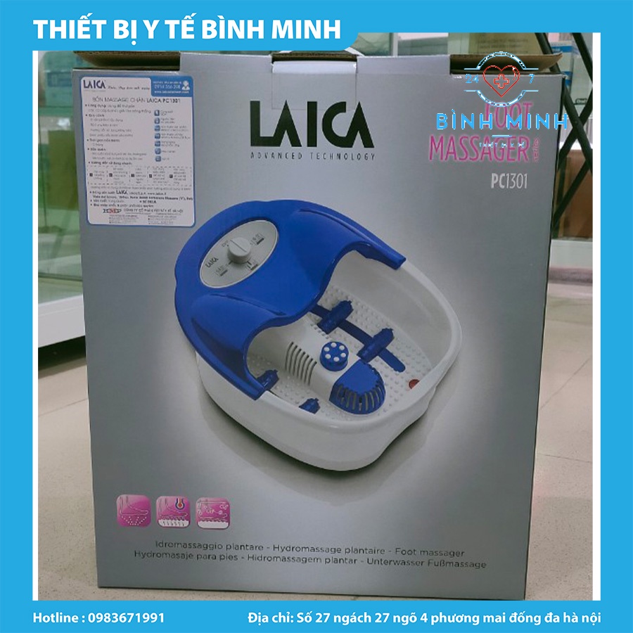 Bồn/Máy/Chậu Ngâm Chân Massage Hồng Ngoại Cắm Điện LAICA PC1301 BH 12 Tháng
