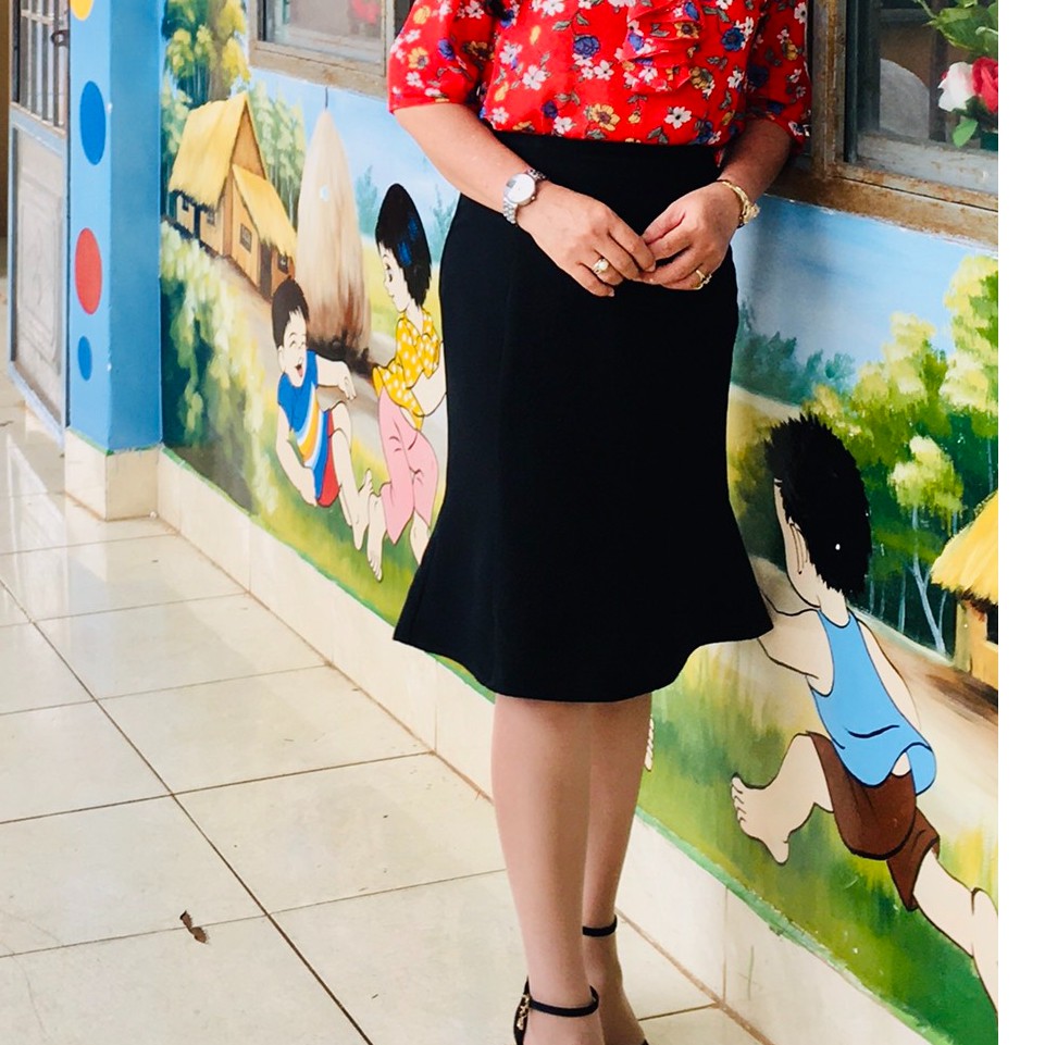 Chân váy công sở💐 hàng thiết kế  VannhShop💐chân váy đuôi cá sang trọng MS 007 chất liệu vải nhập kèm ảnh thật | BigBuy360 - bigbuy360.vn