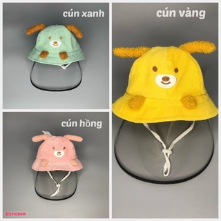 Mũ chống dịch cho bé 0-2 tuổi, mũ chống giọt bắn trẻ sơ sinh
