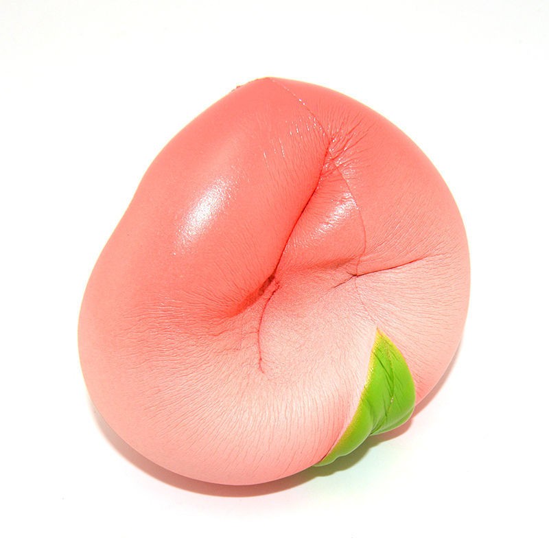 Đồ chơi Squishy Giảm Stress Hình Quả Đào Dễ Thương Cho Bé 10cm