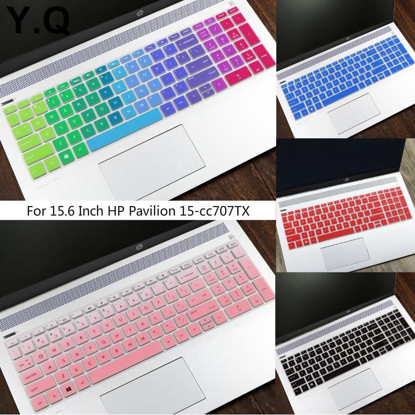 Miếng dán bảo vệ bàn phím Laptop D.F.For 15.6 Inch HP 15S Pavilion 15 15-cc707TX bằng silicon siêu mỏng