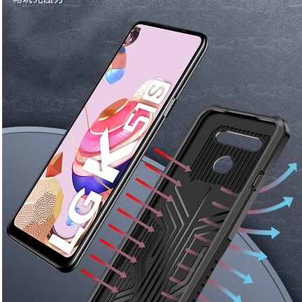 Ốp Điện Thoại Pc+Tpu Có Vòng Đỡ Bảo Vệ Cho LG K41S K51S K51 K61 K31 Stylo 6 7 4G5G Aristro 5 Pro