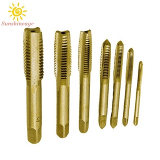Tap Drill Bits 7pcs Drill Bits Gold M3-M12 Machine Screw Machine Thread