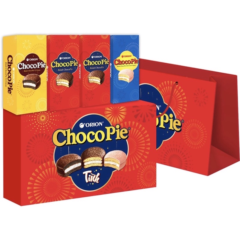 HỘP QUÀ TẶNG TẾT CHOCOPIE+Túi