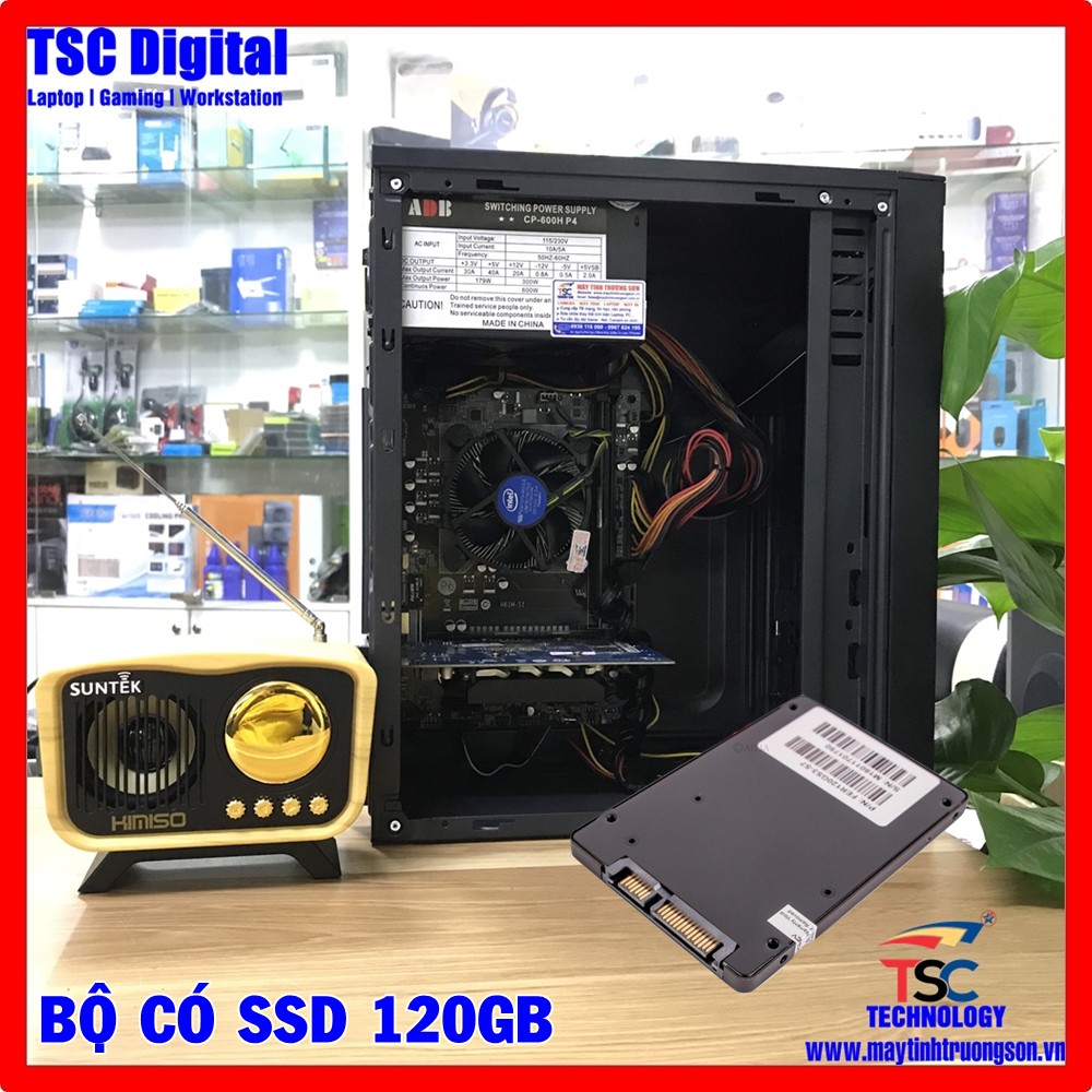 Case Máy Tính Core i3-2100/ 4Gb/ VGA 1Gb Mainboard H61 LGA1155 | Văn Phòng, Học Tập, Giải Trí, Game Nhẹ