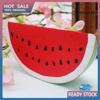 HN_Slow Rising Squishy Jumbo Watermelon Slice Fruit Squeeze Toy Stress Relief Gift