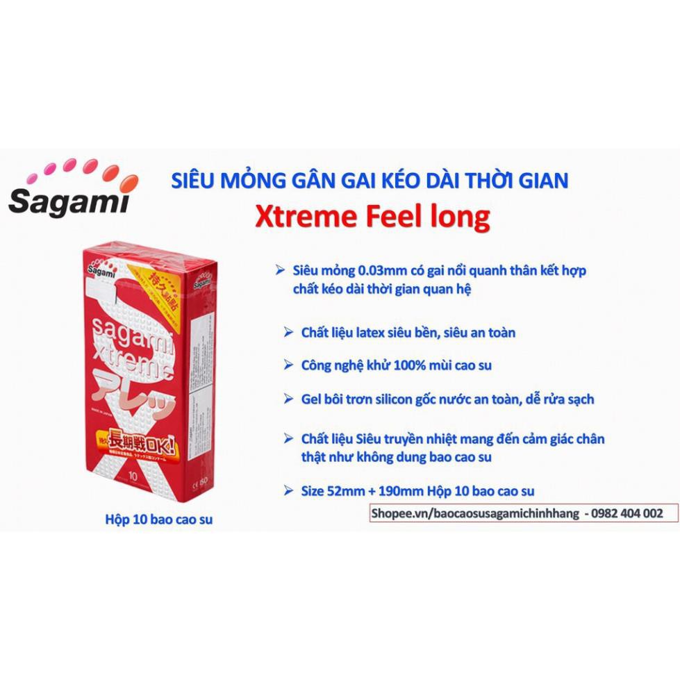 [BAO CAO SU CHÍNH HÃNG] COMBO ĐẶC BIỆT 03 HỘP BAO CAO SU SIÊU MỎNG GÂN GAI DUREX + SAGAMI + POWERMEN