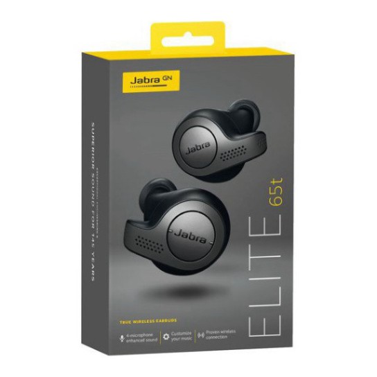 HẠ NHIỆT  Tai Nghe Bluetooth Jabra Elite 65t Titanium Black True Wireless Earbuds $$$