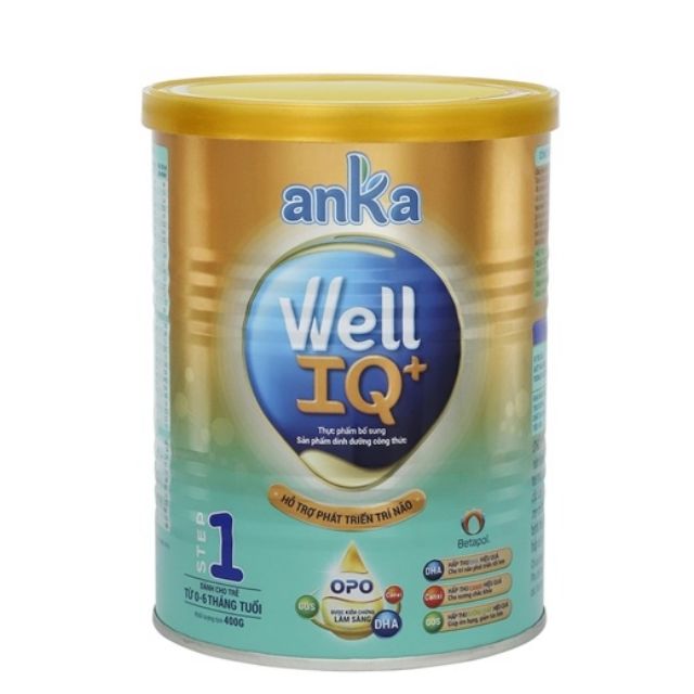 Sữa Anka Well IQ+ Step 1 400gr; 900gr