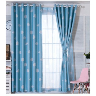 Rèm Cửa Họa Tiết Đám Mây Xinh (Nhiều Kích Thước)