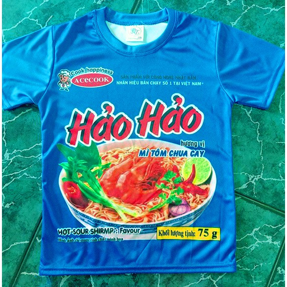 Đại hạ giá bộ áo quần mì tôm ngắn tay trẻ em người lớn siêu rẻ