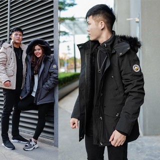 Áo Khoác Parka beab pole Nam Cao Cấp 2020 - Áo Khoác Dáng Dài Mũ Lông Dày Ấm Áp