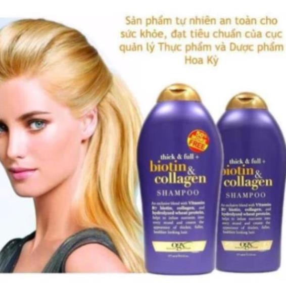 BIOTIN COLLAGEN DẦU GỘI XẢ 💕𝑭𝒓𝒆𝒆𝒔𝒉𝒊𝒑💕577ml giúp giảm rụng tóc, nhanh phục hồi tóc