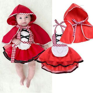 set đồ cosplay cô bé quàng( khăn đỏ kèm ảnh thật )