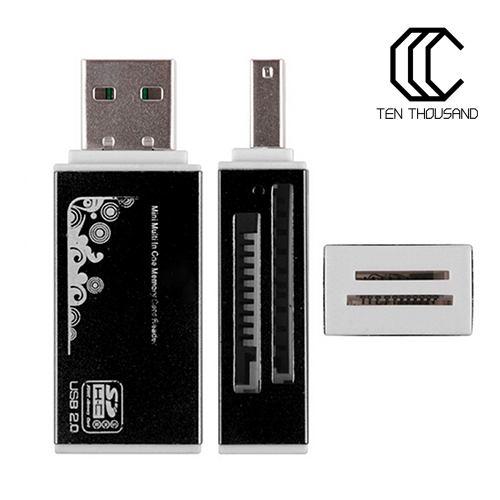 Đầu Đọc Thẻ Nhớ T ~ Usb 2.0 Cho Micro Sd Sdhc Tf M2 Mmc Ms Pro Duo