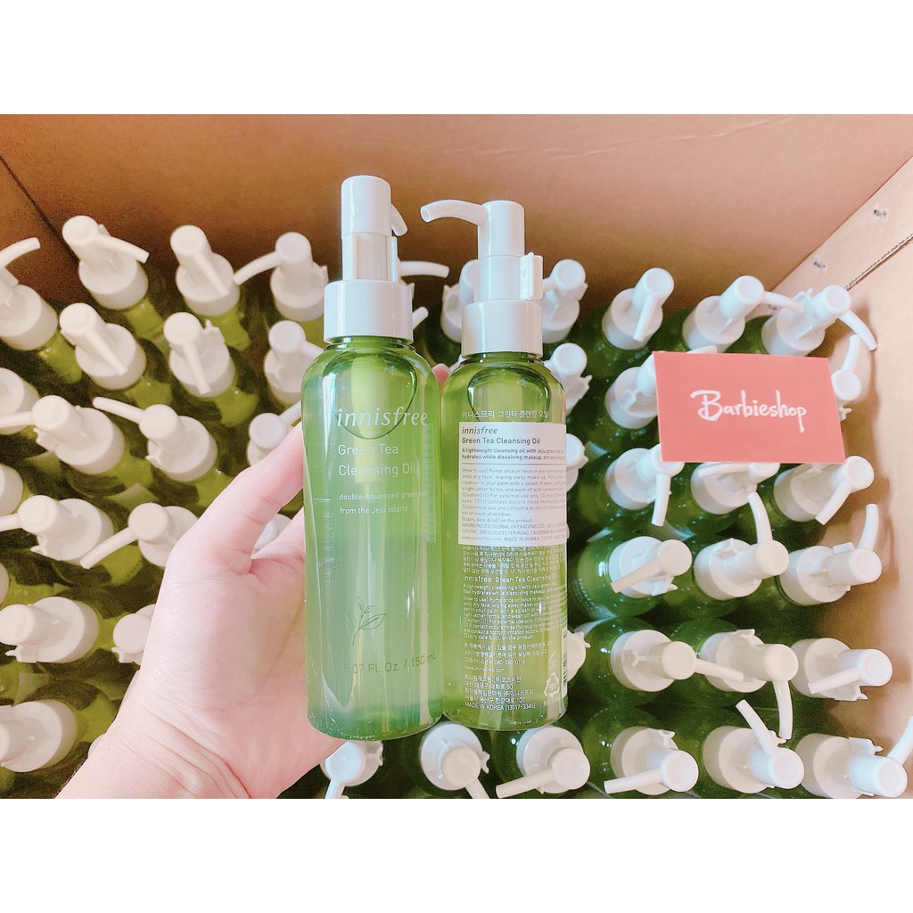 COMBO TẨY TRANG DẦU VÀ NƯỚC INNISFREE TRÀ XANH-OLIVE-TÁO 150ML