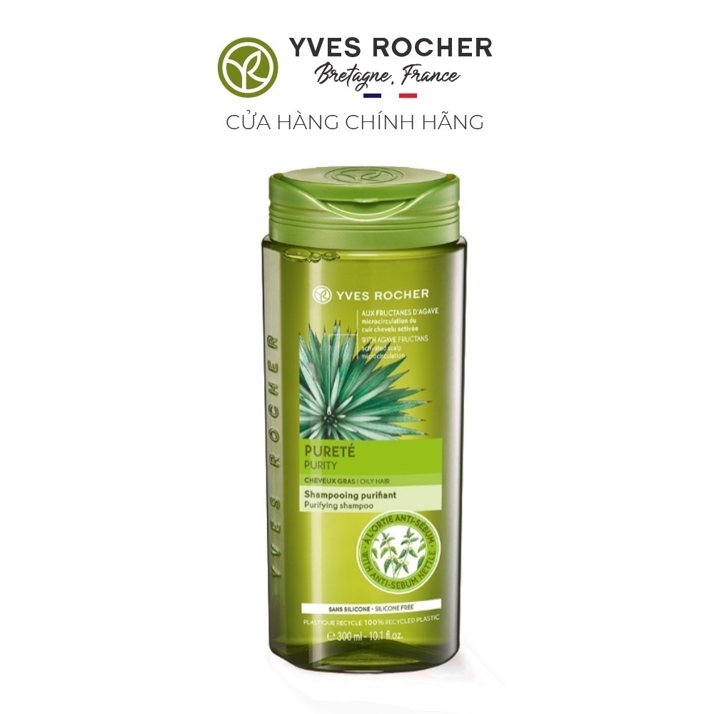 Dầu Gội Dành Cho Tóc Dầu Yves Rocher Purity Oily Hair Purifying Shampoo 300ml