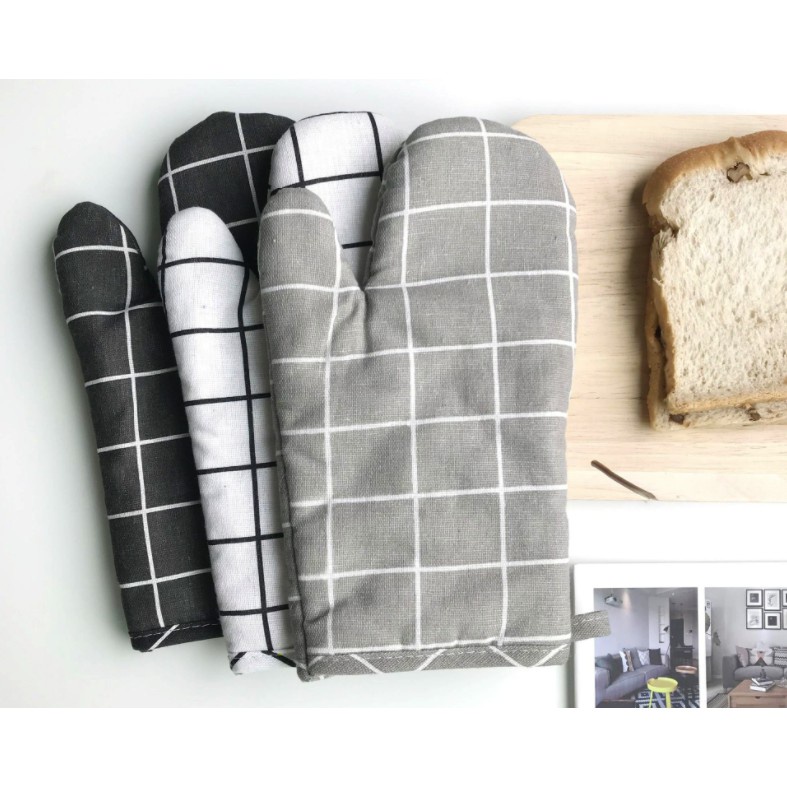 Găng Tay Vải Bưng Bê Vật Nóng - Bao Tay 2 Lớp Vải Bông Nhấc Nồi, Chống Nóng, Chống Trượt, Nướng Bánh -Gia dụng Homewares