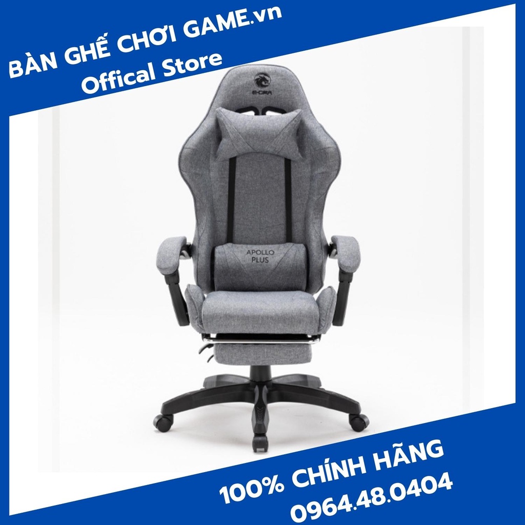 Ghế chơi game có gác chân E-Dra Apollo EGC227 Plus Fabric - Hàng chính hãng