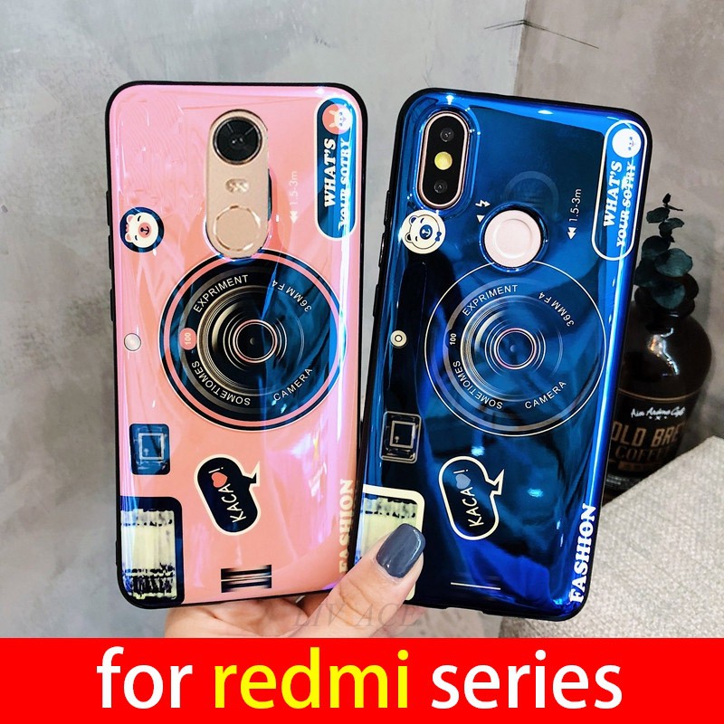 Ốp điện thoại có đế đỡ kiểu máy ảnh cho Redmi Note 10 Pro 9C 9T 9A 9 8 8A K20 Note 8 7 Pro 7A S2 Note 4 4X Note 5 6 7 8 Redmi Note 9 Pro POCO M3