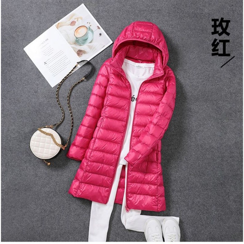 Áo phao siêu nhẹ dáng dài