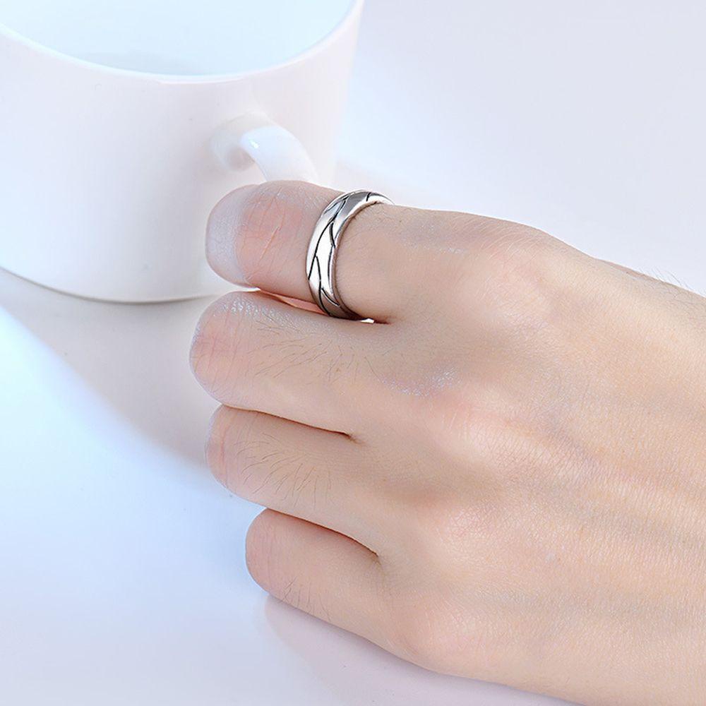 Nhẫn Hợp Kim Thiết Kế Đơn Giản Cá Tính Cho Nam