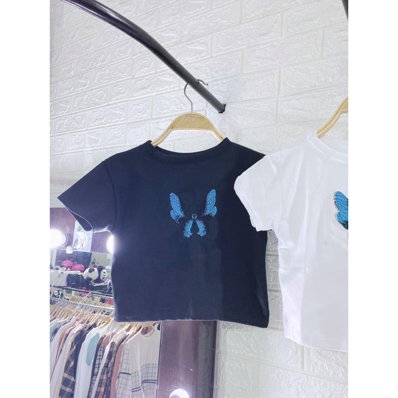 Áo Croptop Thêu Hình Siêu Xinh HSU1(Ảnh Thật, Hàng Sẵn) | BigBuy360 - bigbuy360.vn