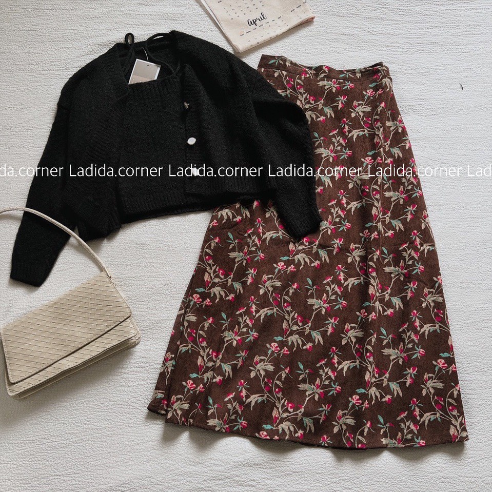 set áo váy vintage