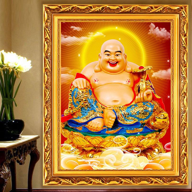 Bộ Tranh Đính Đá 5d Tự Làm Hình Phật Di Lặc