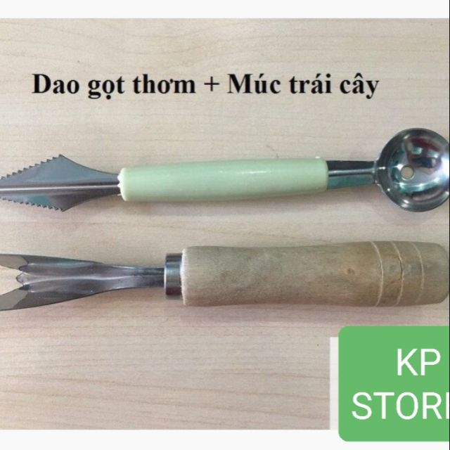 COMBO Dao gọt thơm và múc trái cây GD24-2DMTC