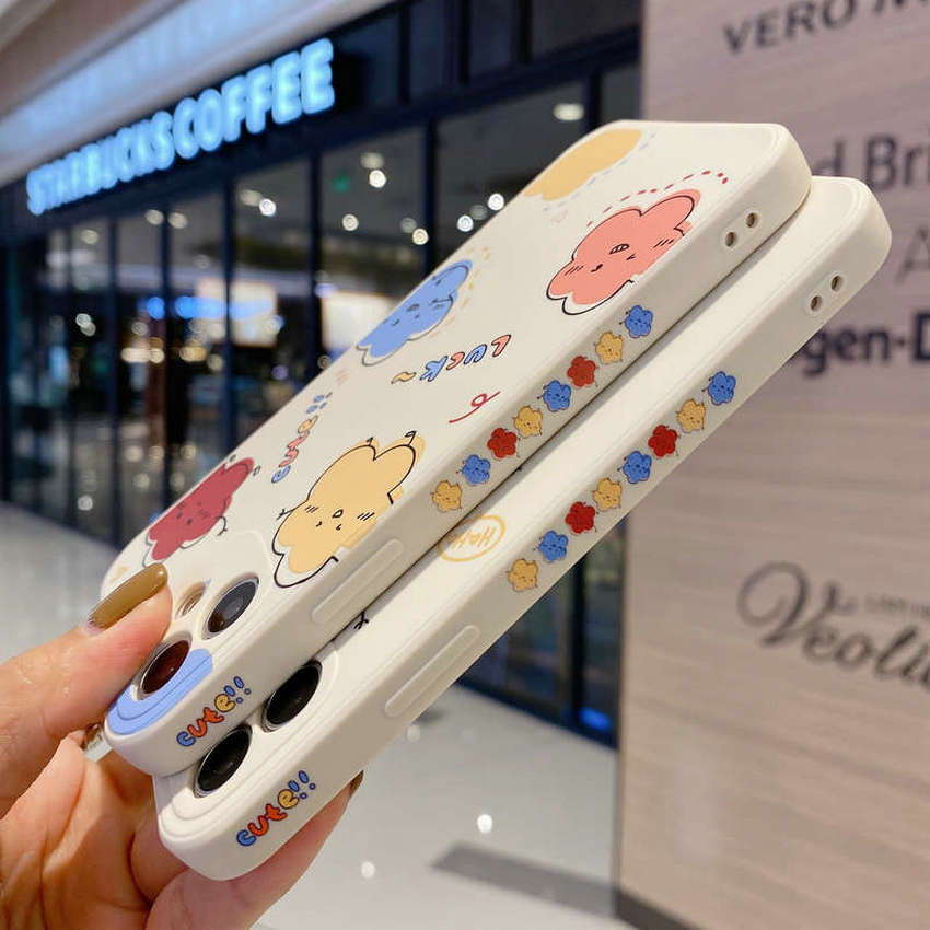 Cloud Side Stripe Soft Silicone Ốp OPPO A93 A15s A91 A92 A15 A5s F9 A3s A7 OPPOA5 A9 2020 A12 A83 A5 A12e F1s Reno 3 4Z Vivo Y20 Y15 Y12 Y20s V15 Y12s Y17 Y91 S1 Pro Y95 Y81i Y85 Y19 Y93 V9 V5 Y81 V5s Case