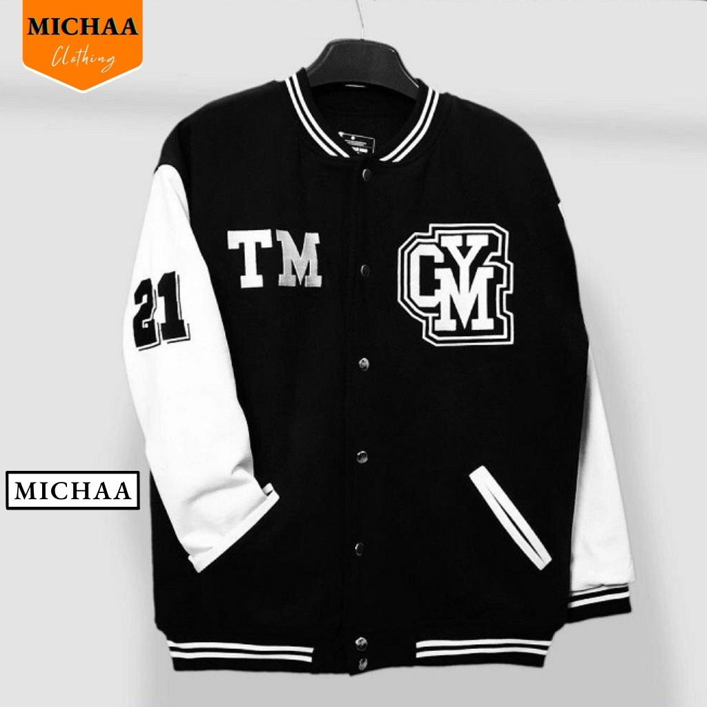 Áo Khoác Bóng Chày K.TOOALLAON Nam Nữ Dù Bomber Unisex Kiểu Form Rộng 2 Lớp - MICHAA