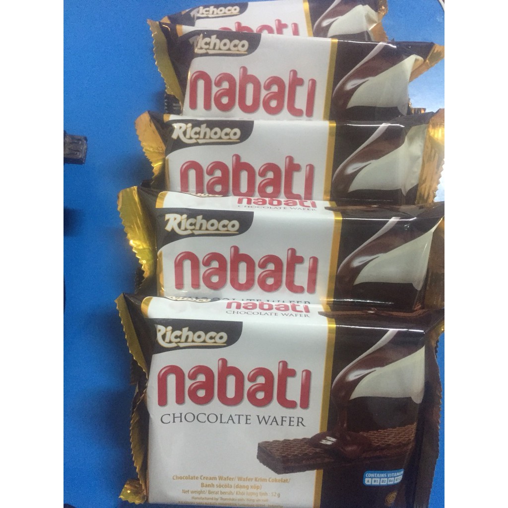 Combo 5 gói bánh xốp Nabati 50g nhân socola