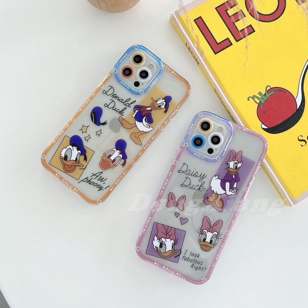 Ốp điện thoại tpu silicon mềm trong suốt in hình vịt donald cho xiaomi mi 11t redmi 10 9 9t poco m3 x3 gt note8