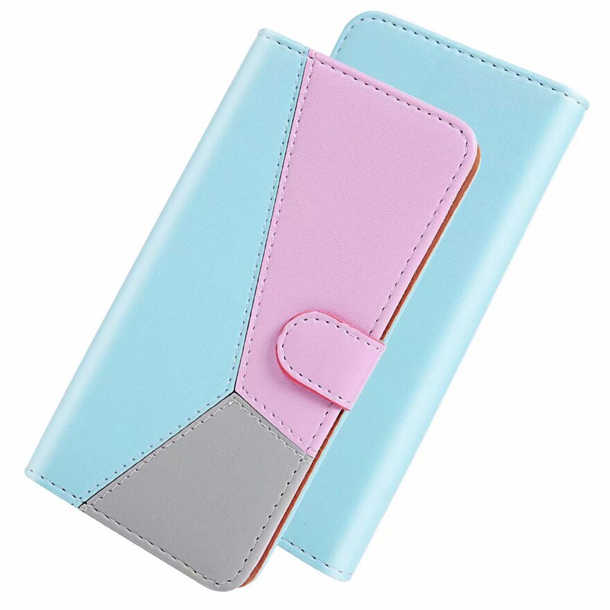 Fashion Stitching Leather Solid color Flip Case For Samsung Galaxy Note20 Note 20 N980F N 980F 6.7" inch luxury Wallet Cover