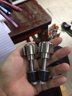 Gù gắn ghi đông Wave inox đặc.