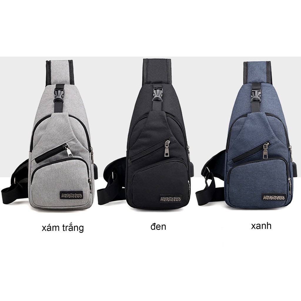 [ TÚI ĐEO CHÉO NAM ] Túi đeo chéo nam phong cách Hàn Quốc ,cổng USB xạc tiện dụng 269-DC101 | BigBuy360 - bigbuy360.vn
