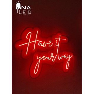 Đèn LED Neon Flex hình CUSTOM THEO YÊU CẦU trang trí nhà cửa