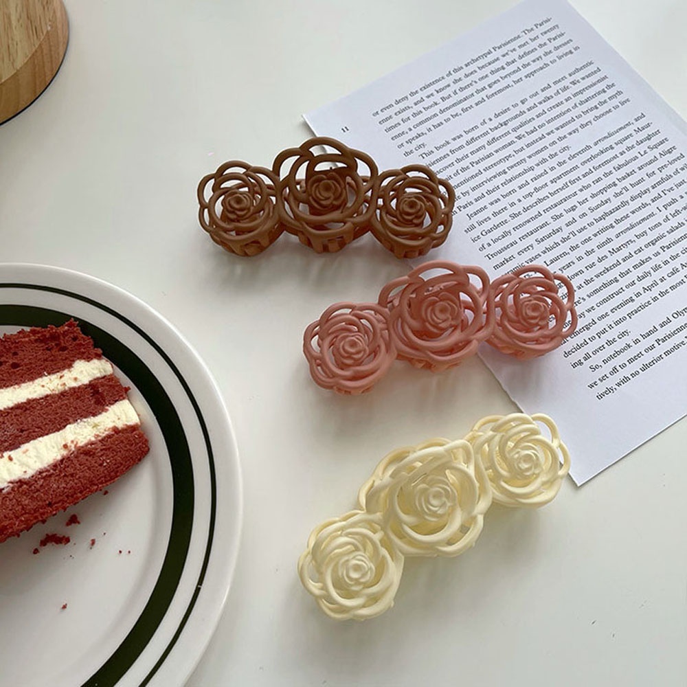 Kẹp Tóc Hình Bông Hoa Lớn Nhiều Màu Sang Trọng 2021 Cho Nữ