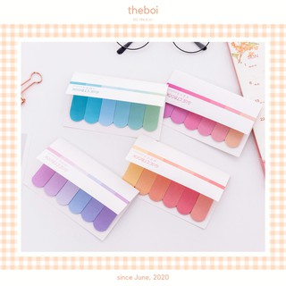 Giấy Nhớ Bảng Màu Ombre Phong Cách Đơn Giản Trang Trí Sổ